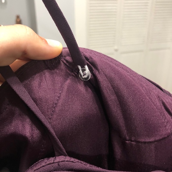 Purple Strapless Bridesmaid Dress - Picture 5 of 8